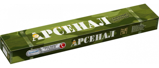 Электроды сварочные Арсенал МР-3, ф 3 мм (уп-2,5 кг) купить с доставкой в Ступино