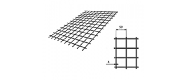 Сетка сварная (дорожная) 50х50х3мм 1х2м купить с доставкой в Ступино